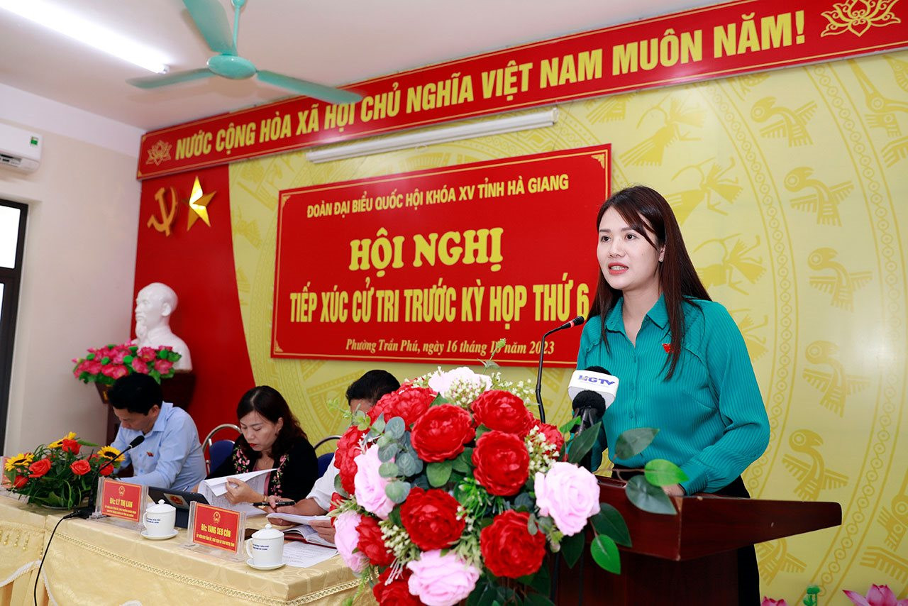 Bộ trưởng Đặng Quốc Khánh tiếp xúc cử tri Hà Giang trước Kỳ họp thứ 6, Quốc hội khóa XV