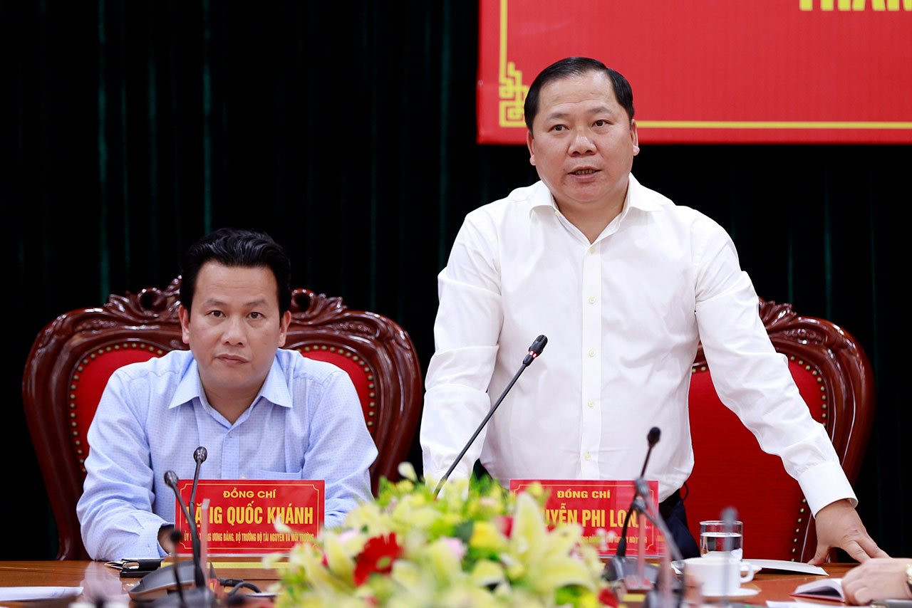 Bộ trưởng Đặng Quốc Khánh làm việc với Lãnh đạo tỉnh Hoà Bình