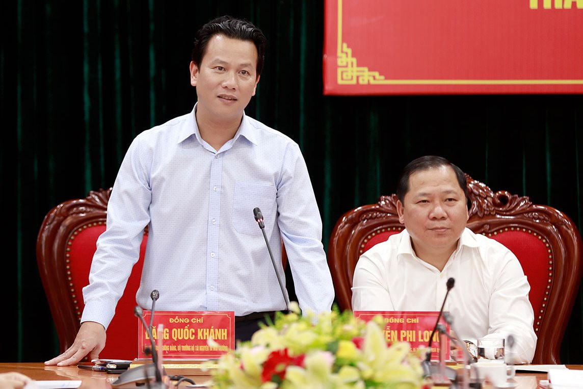 Bộ trưởng Đặng Quốc Khánh làm việc với Lãnh đạo tỉnh Hoà Bình