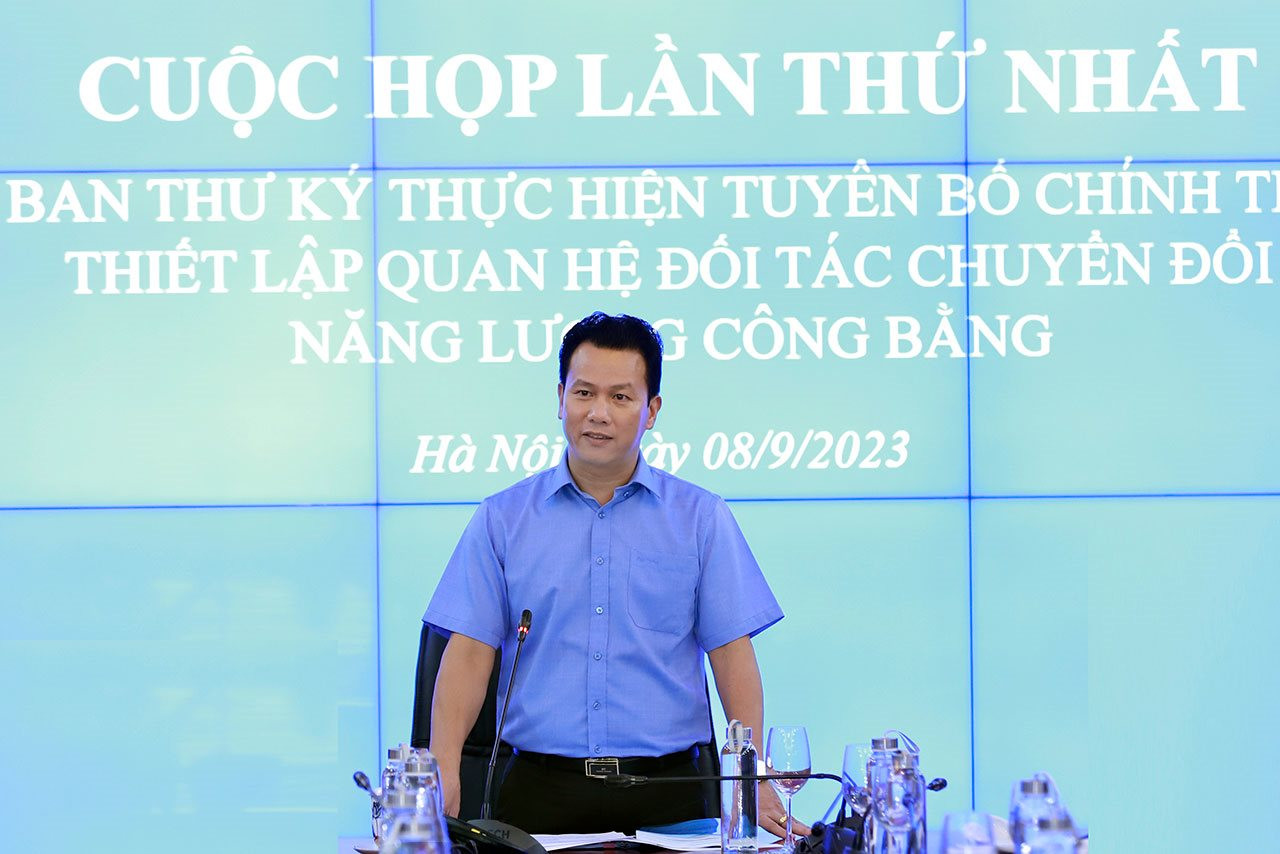Bộ trưởng Đặng Quốc Khánh chủ trì cuộc họp lần thứ nhất của Ban Thư ký JETP