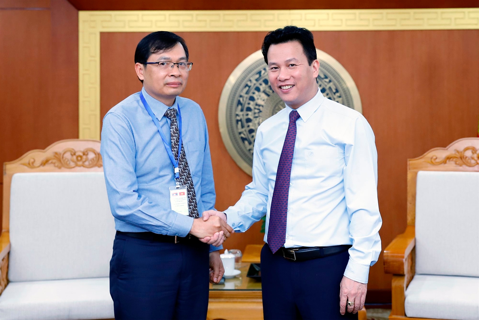 Bộ trưởng Đặng Quốc Khánh tiếp và làm việc với Thứ trưởng Bộ TN&MT nước Cộng hòa Dân chủ Nhân dân Lào
