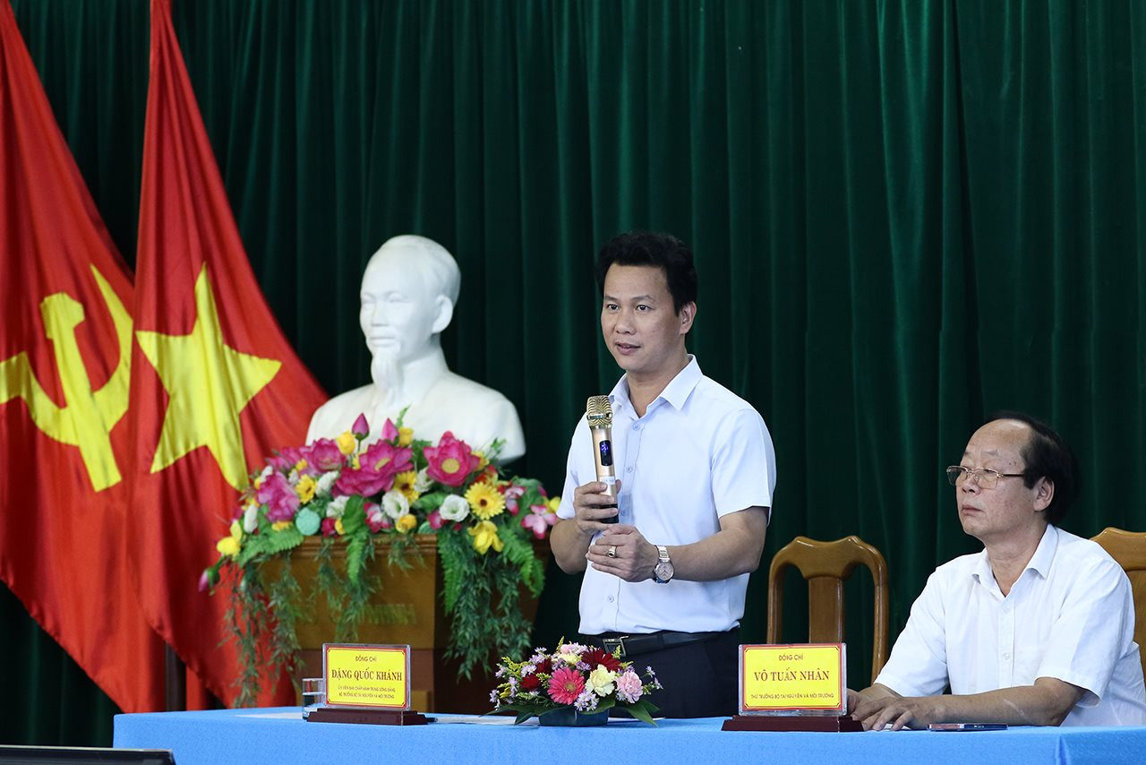 Bộ trưởng Đặng Quốc Khánh thăm, làm việc với Sở TN&MT Đà Nẵng và các cơ quan của Bộ TN&MT tại TP Đà Nẵng