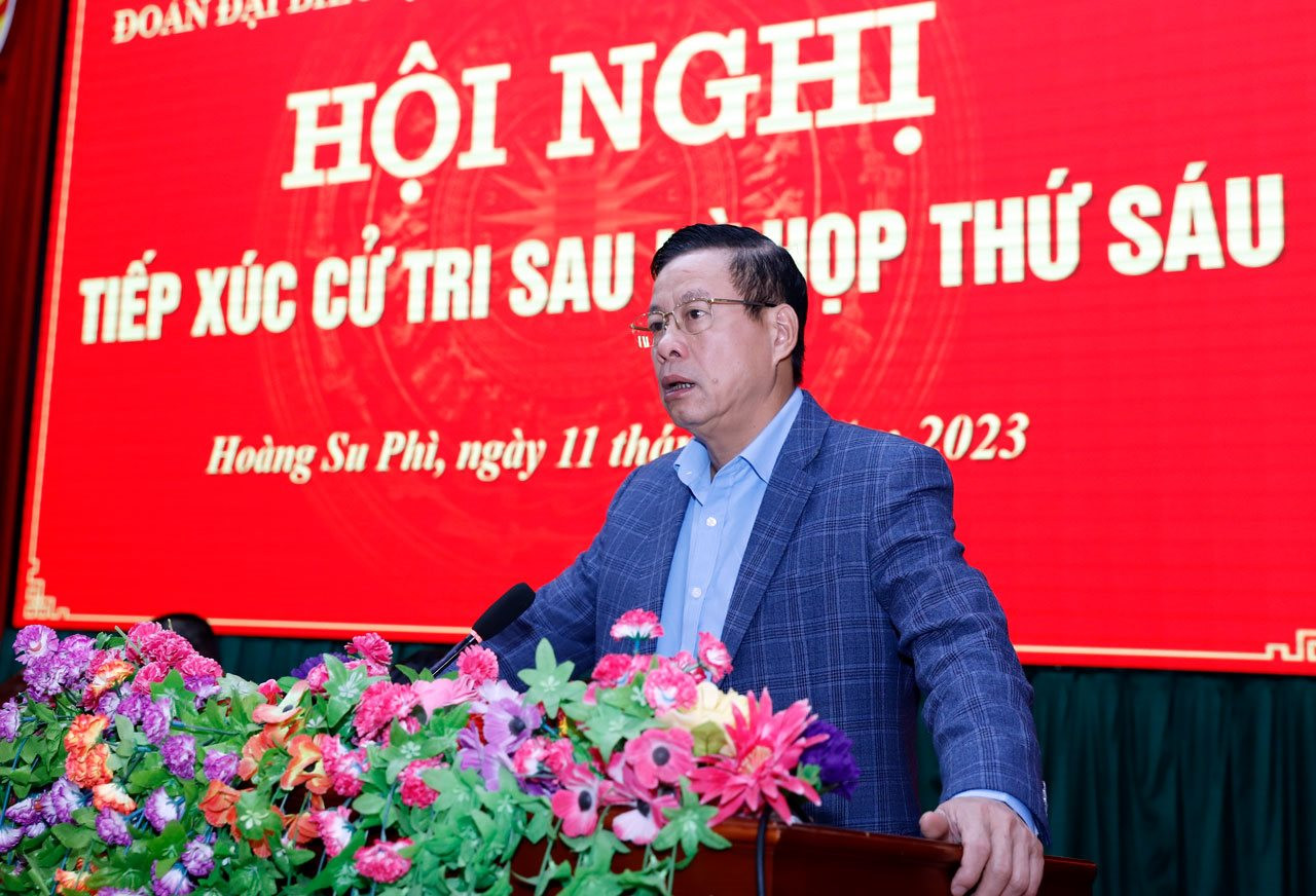 Bộ trưởng Đặng Quốc Khánh cùng Đoàn ĐBQH tỉnh Hà Giang tiếp xúc cử tri sau Kỳ họp thứ 6, Quốc hội khoá XV
