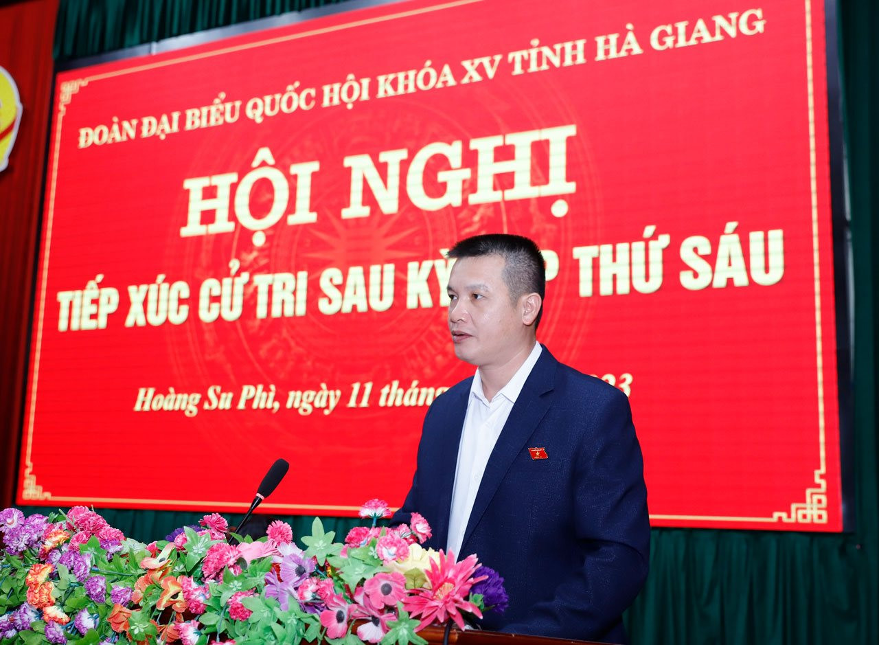 Bộ trưởng Đặng Quốc Khánh cùng Đoàn ĐBQH tỉnh Hà Giang tiếp xúc cử tri sau Kỳ họp thứ 6, Quốc hội khoá XV
