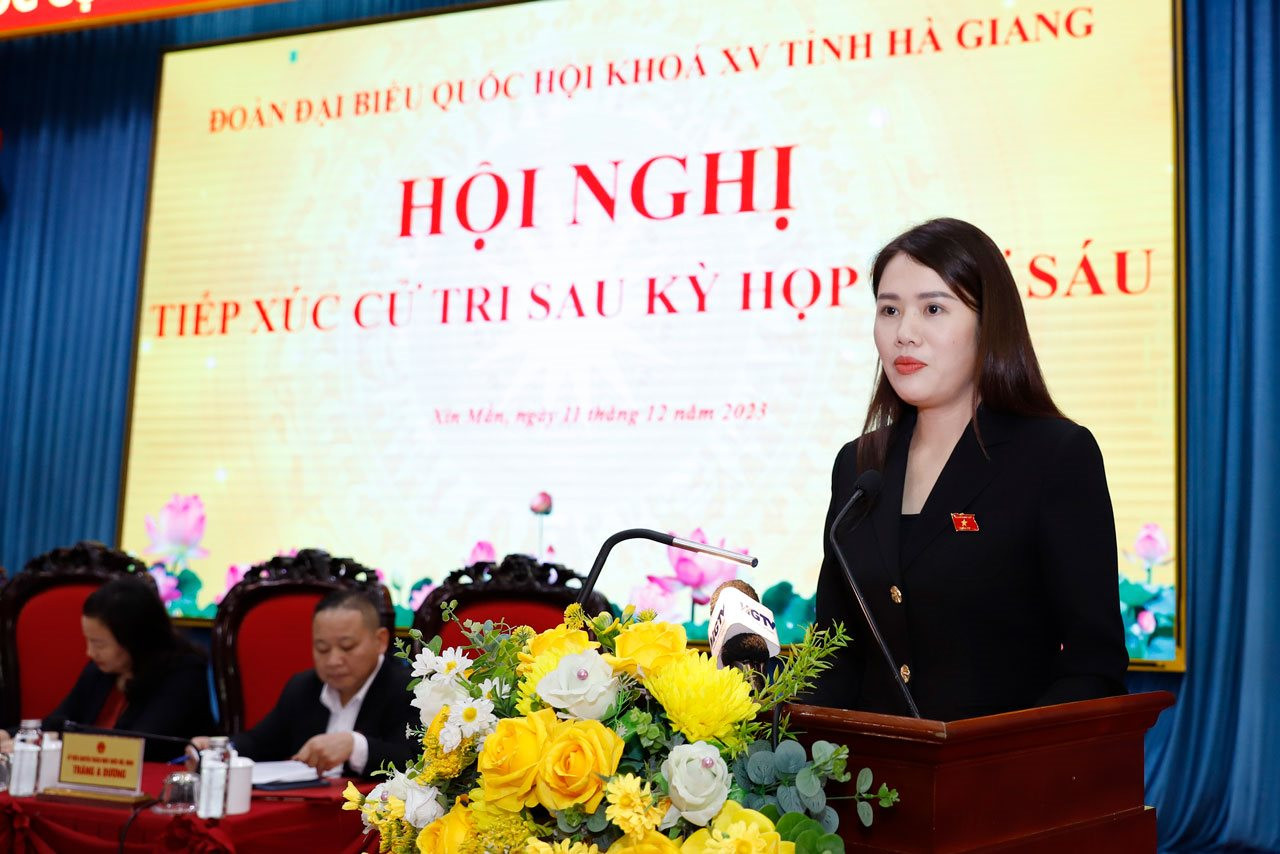 Bộ trưởng Đặng Quốc Khánh cùng Đoàn ĐBQH tỉnh Hà Giang tiếp xúc cử tri sau Kỳ họp thứ 6, Quốc hội khoá XV
