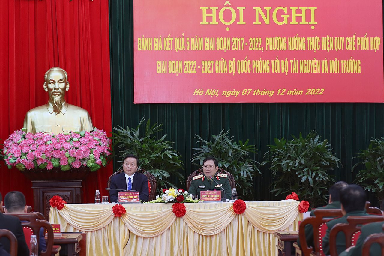 Tăng cường phối hợp công tác giữa Bộ Quốc phòng với Bộ Tài nguyên và Môi trường giai đoạn 2022 - 2027