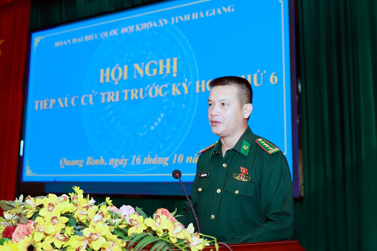 Bộ trưởng Đặng Quốc Khánh tiếp xúc cử tri Hà Giang trước Kỳ họp thứ 6, Quốc hội khóa XV