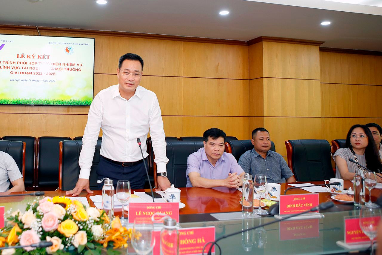 Bộ Tài nguyên và Môi trường và Đài truyền hình Việt Nam Ký kết chương trình phối hợp giai đoạn 2022 - 2026