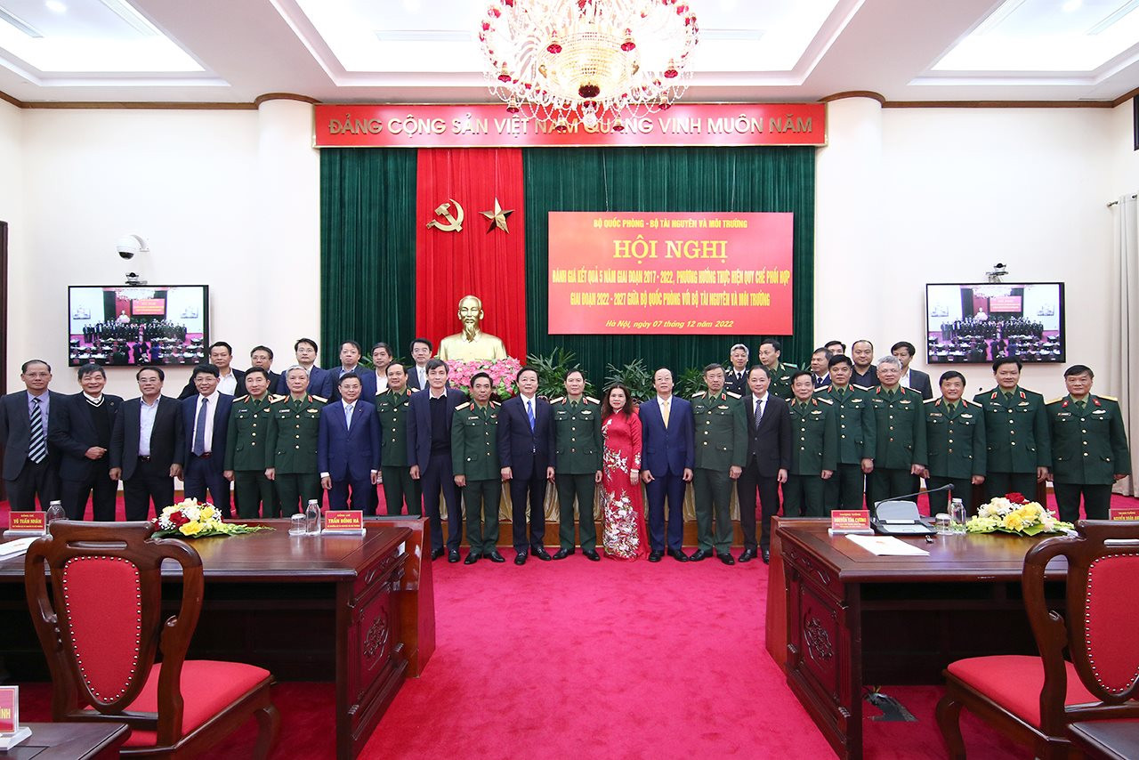 Tăng cường phối hợp công tác giữa Bộ Quốc phòng với Bộ Tài nguyên và Môi trường giai đoạn 2022 - 2027