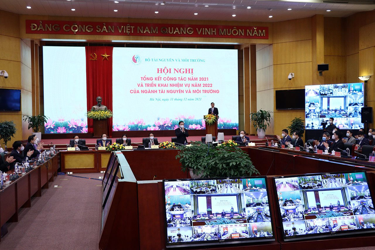 Phó Thủ tướng Lê Văn Thành dự Hội nghị triển khai nhiệm vụ năm 2022 ngành Tài nguyên và Môi trường