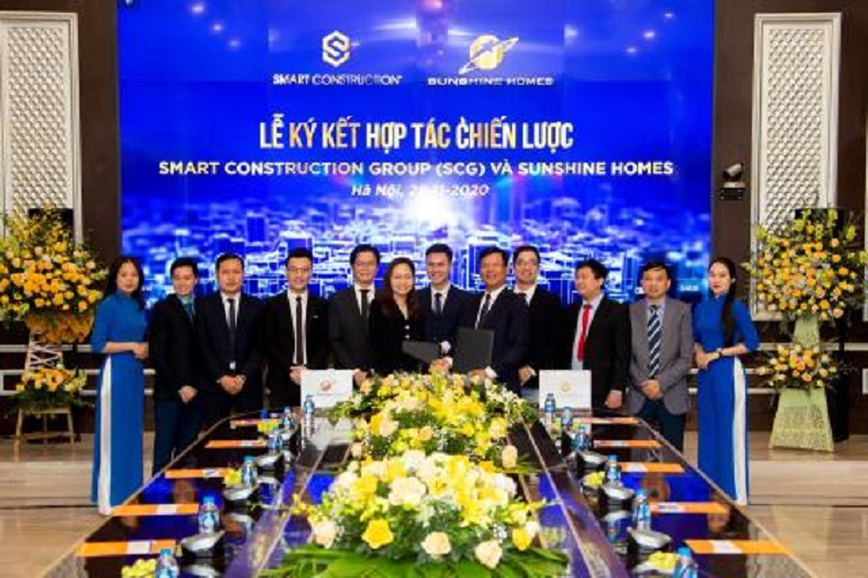 Smart Construction Group (SCG) ký hợp tác chiến lược với Sunshine Homes