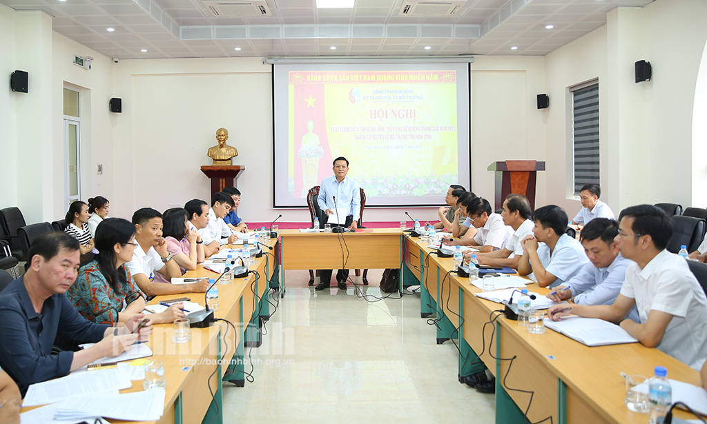 Sở Tài nguyên và Môi trường Ninh Bình triển khai kế hoạch 6 tháng cuối năm