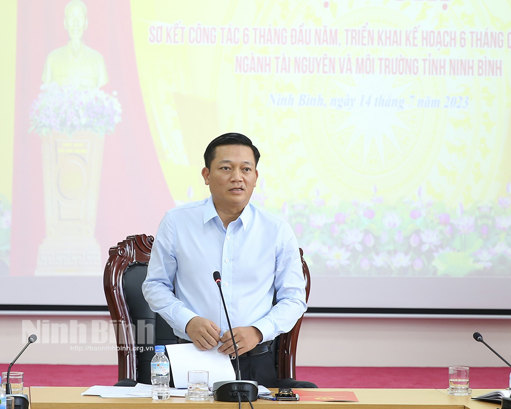Sở Tài nguyên và Môi trường Ninh Bình triển khai kế hoạch 6 tháng cuối năm