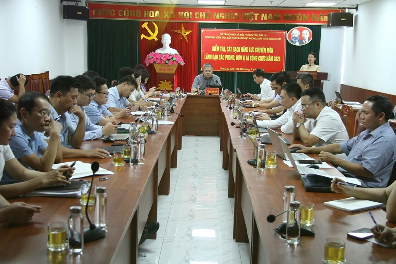Sơn La: Kiểm tra, sát hạch chuyên môn, nghiệp vụ đội ngũ cán bộ TN&MT