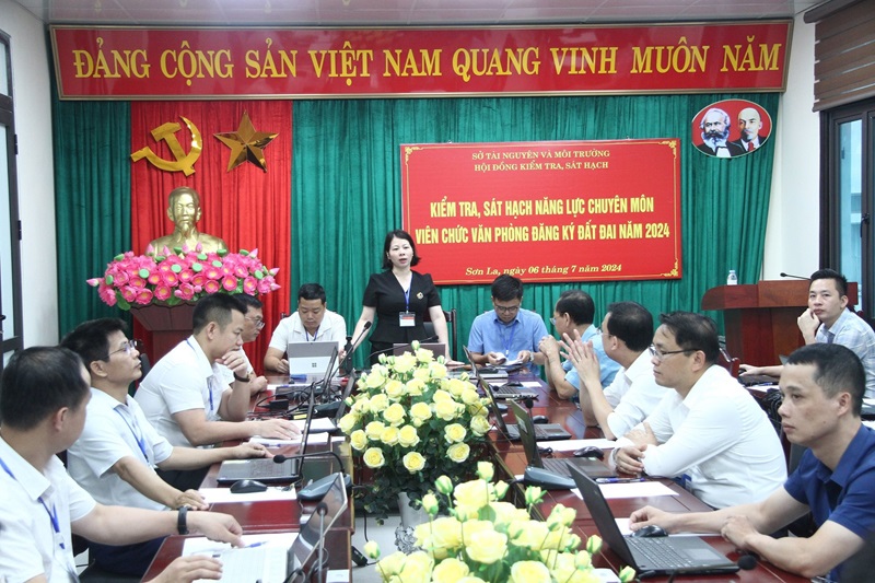 Sơn La: Kiểm tra, đánh giá năng lực viên chức hệ thống Văn phòng Đăng ký đất đai