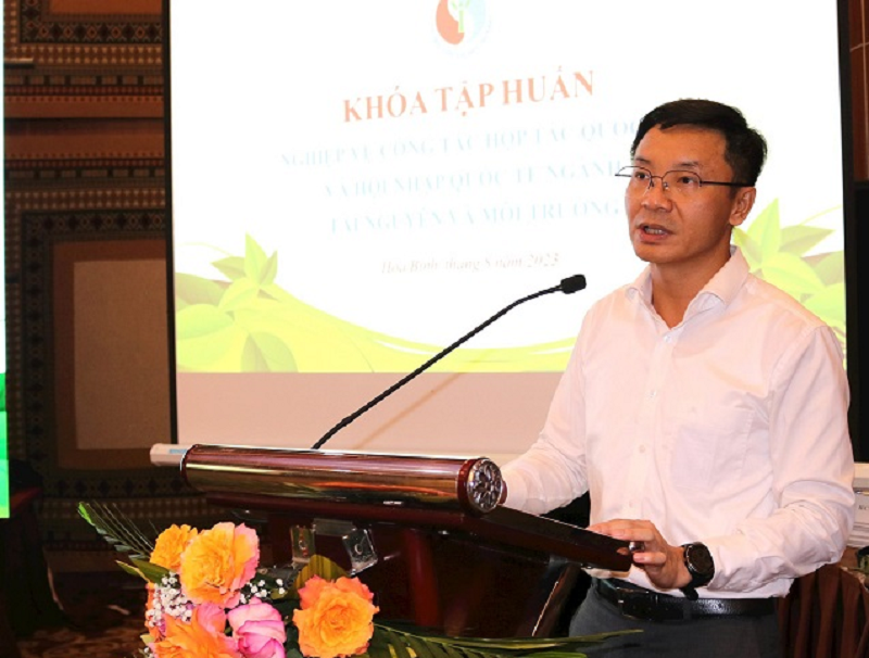  Tập huấn nghiệp vụ công tác hợp tác và hội nhập quốc tế ngành tài nguyên và môi trường