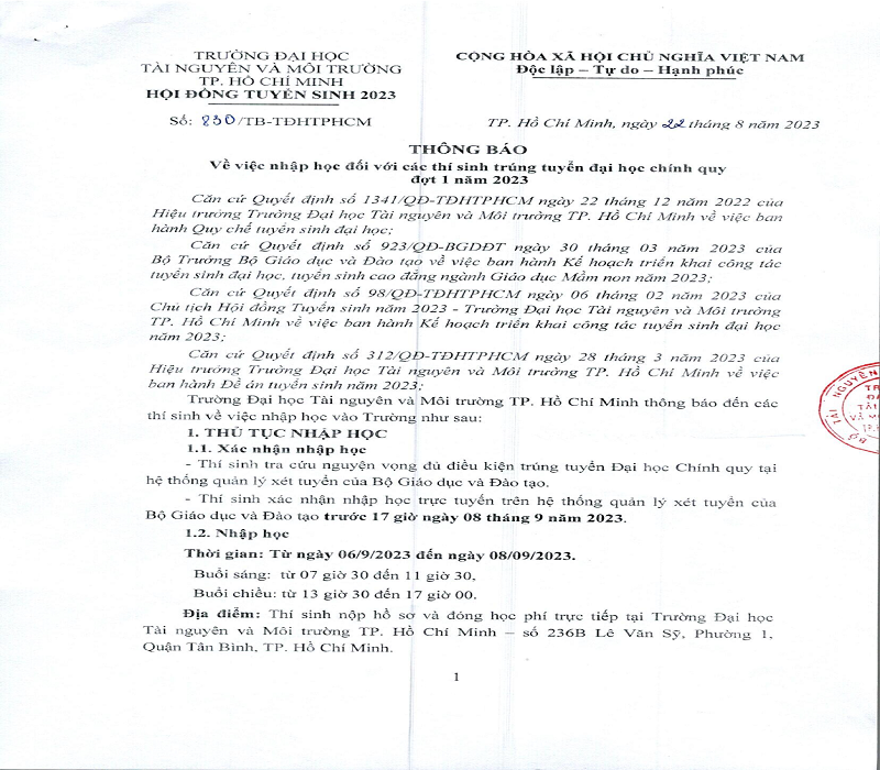 Đại học Tài nguyên và Môi trường TP. Hồ Chí Minh: Điểm đến đầy hứa hẹn cho tân sinh viên