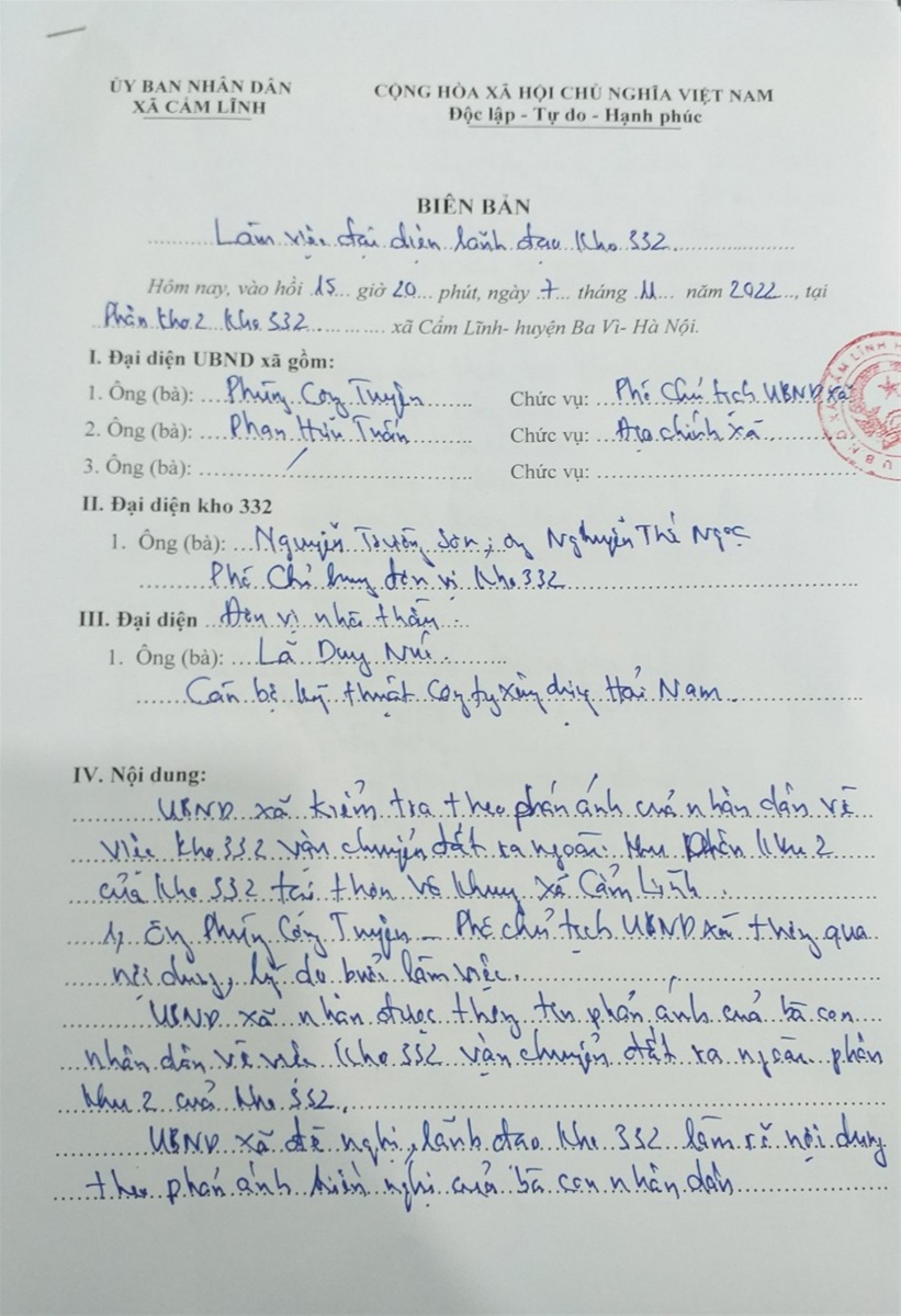 Ba Vì - Hà Nội: Cần làm rõ việc khai thác 
