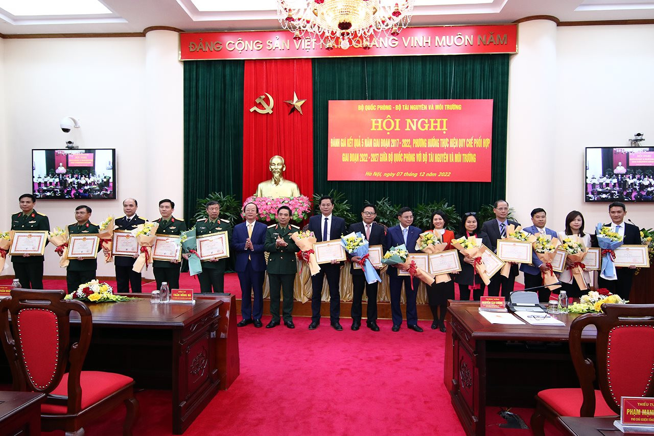 Tăng cường phối hợp công tác giữa Bộ Quốc phòng với Bộ Tài nguyên và Môi trường giai đoạn 2022 - 2027