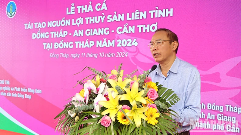 Ba tỉnh, thành phố vùng Tây Nam Bộ thả cá tái tạo nguồn lợi thủy sản