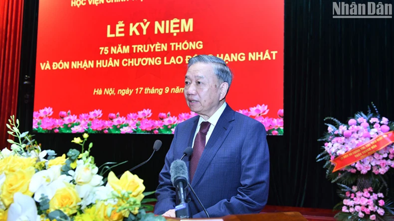 Xây dựng Học viện Chính trị quốc gia Hồ Chí Minh thật sự trở thành hình mẫu về công tác xây dựng Đảng