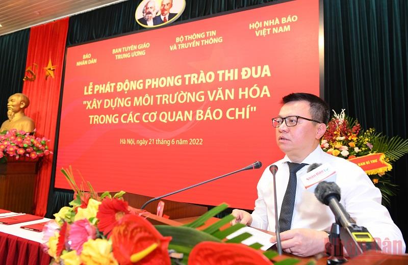 Phát động phong trào thi đua “Xây dựng môi trường văn hóa trong các cơ quan báo chí”