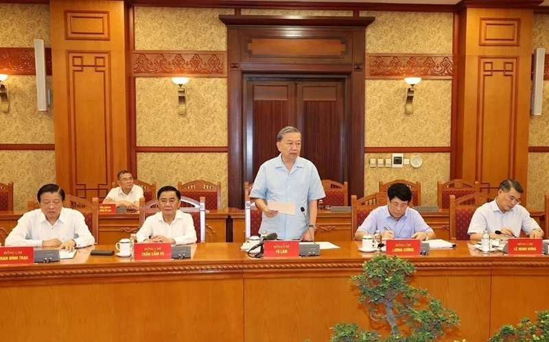 Phát biểu của Tổng Bí thư, Chủ tịch nước Tô Lâm tại cuộc họp Thường trực Tiểu ban Văn kiện Đại hội XIV của Đảng