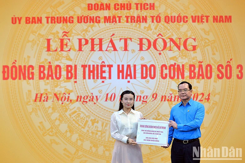 Tổng Bí thư, Chủ tịch nước Tô Lâm dự Lễ phát động ủng hộ đồng bào chịu ảnh hưởng của cơn bão số 3