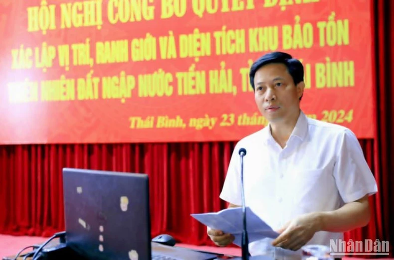 Thái Bình: Khu bảo tồn thiên nhiên đất ngập nước Tiền Hải có diện tích 12.500ha