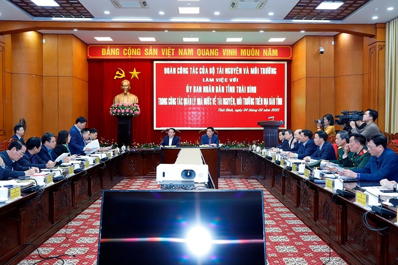 Tháo gỡ vướng mắc cho tỉnh Thái Bình trong lĩnh vực tài nguyên môi trường