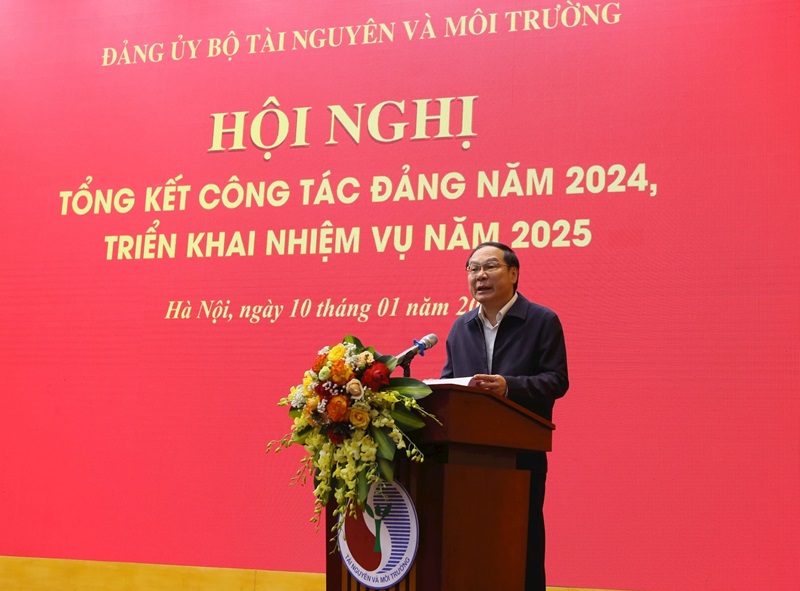 Hội nghị Tổng kết công tác Đảng Bộ Tài nguyên và Môi trường năm 2024