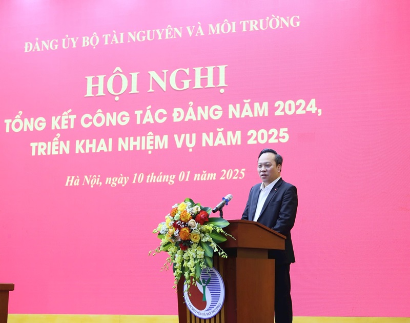Hội nghị Tổng kết công tác Đảng Bộ Tài nguyên và Môi trường năm 2024
