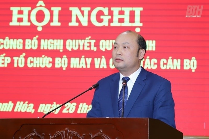 Ông Cao Văn Cường giữ chức Giám đốc Sở Nông nghiệp và Môi trường Thanh Hóa