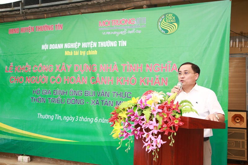 Khởi công xây dựng nhà tình nghĩa cho hộ gia đình khó khăn tại huyện Thường Tín