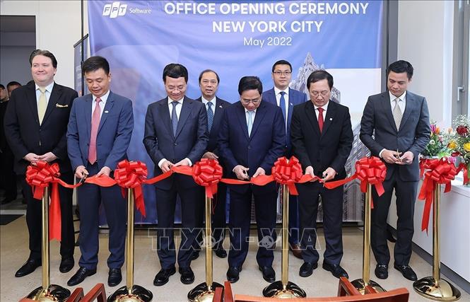 Thủ tướng Phạm Minh Chính dự Lễ khai trương Văn phòng FPT tại New York, Hoa Kỳ
