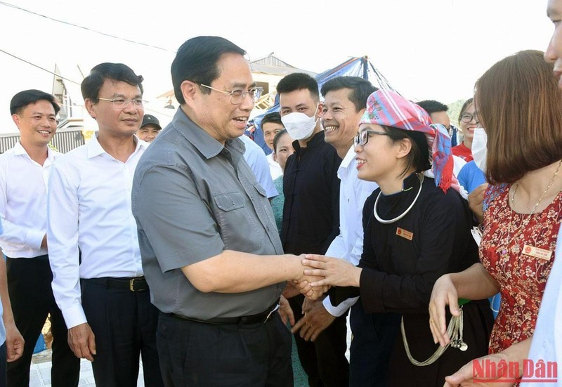 Thủ tướng Phạm Minh Chính kiểm tra một số dự án trọng điểm tại Lào Cai