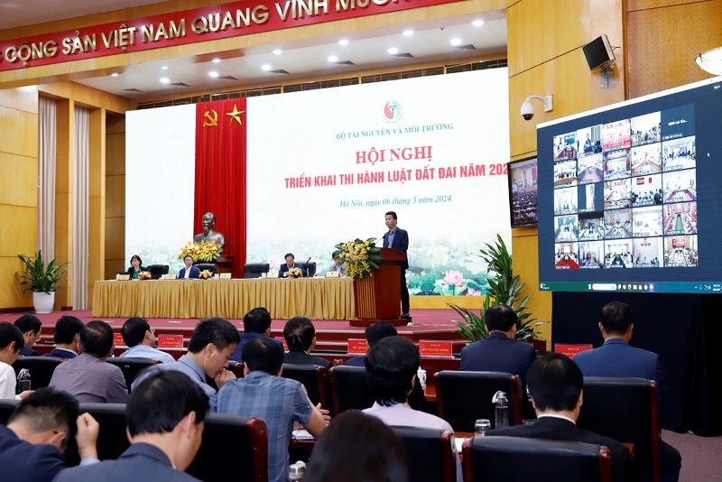 Hội nghị triển khai thi hành Luật Đất đai năm 2024