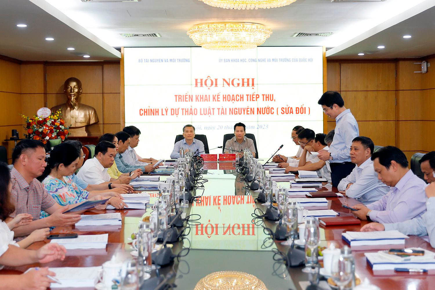 Triển khai kế hoạch tiếp thu, chỉnh lý Dự thảo Luật Tài nguyên nước (sửa đổi)