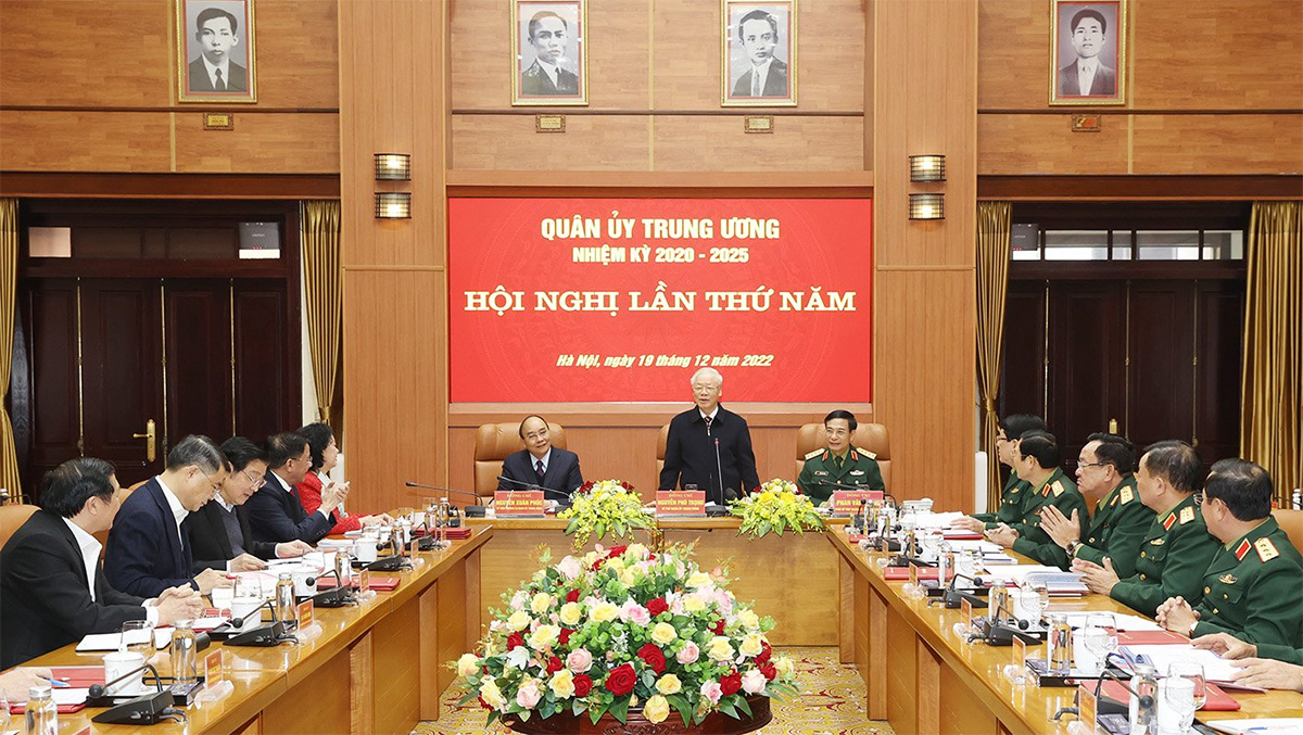Tổng Bí thư Nguyễn Phú Trọng chủ trì Hội nghị Quân ủy Trung ương
