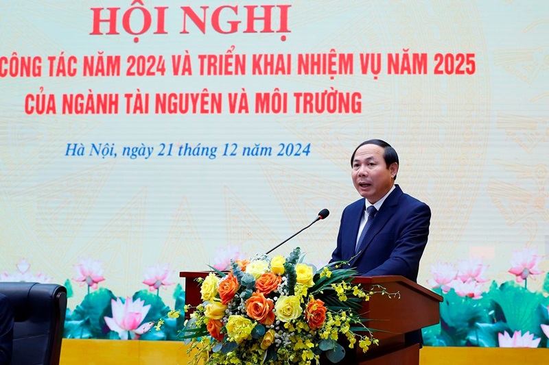 Hội nghị Tổng kết công tác năm 2024 và triển khai nhiệm vụ năm 2025 của ngành Tài nguyên và Môi trường