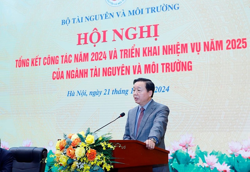 Hội nghị Tổng kết công tác năm 2024 và triển khai nhiệm vụ năm 2025 của ngành Tài nguyên và Môi trường