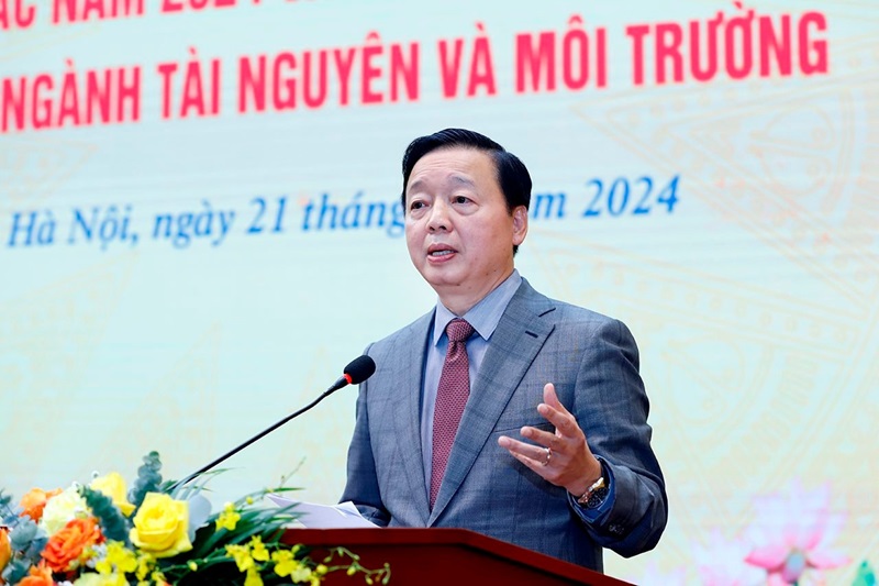Hội nghị Tổng kết công tác năm 2024 và triển khai nhiệm vụ năm 2025 của ngành Tài nguyên và Môi trường