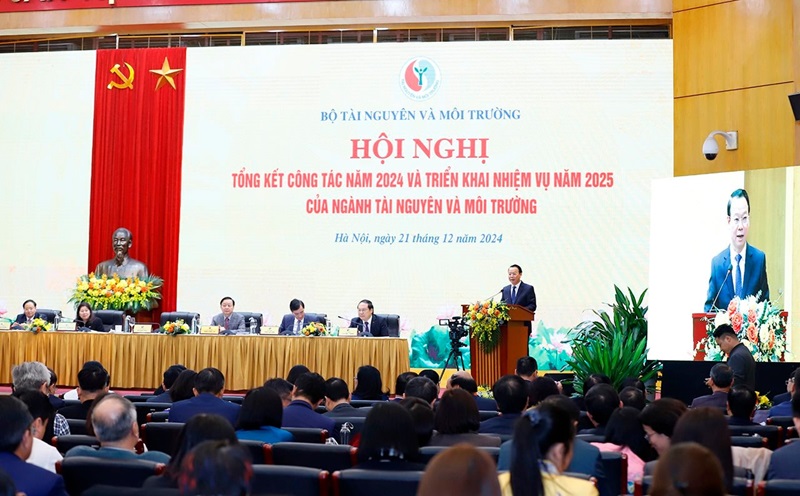 Hội nghị Tổng kết công tác năm 2024 và triển khai nhiệm vụ năm 2025 của ngành Tài nguyên và Môi trường