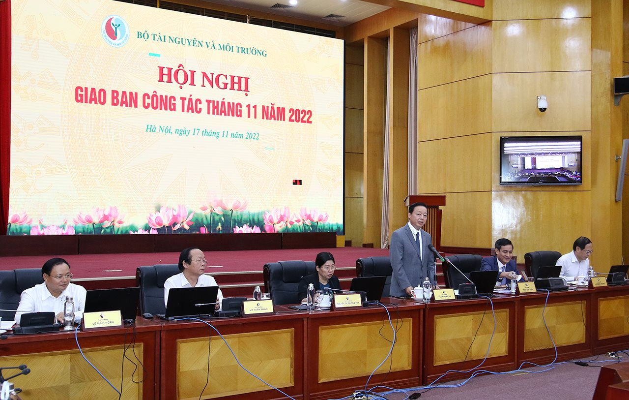 Bộ TN&MT tổ chức Hội nghị Giao ban công tác tháng 11