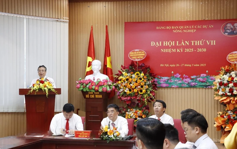 Tổ chức thành công Đại hội Đảng bộ Ban Quản lý các dự án Nông nghiệp