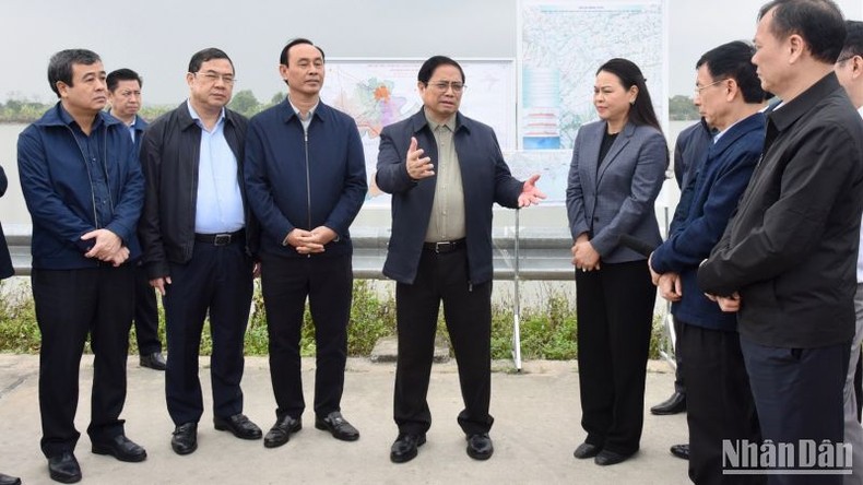 Thủ tướng Phạm Minh Chính khảo sát một số dự án, công trình trọng điểm tại Nam Định