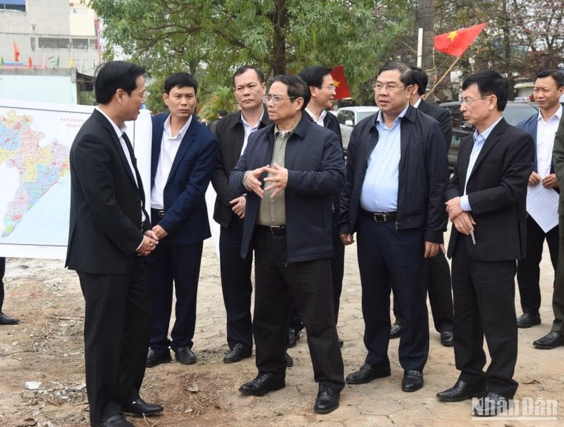 Thủ tướng Phạm Minh Chính khảo sát một số dự án, công trình trọng điểm tại Nam Định