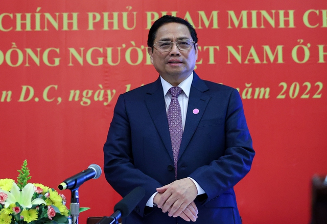 Thủ tướng Phạm Minh Chính gặp mặt cộng đồng người Việt Nam ở Bờ Đông Hoa Kỳ