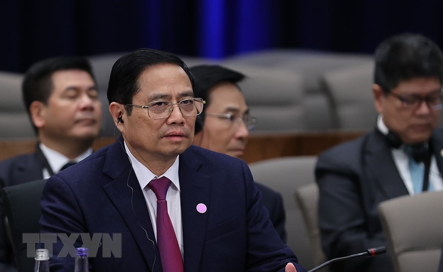 Thủ tướng Phạm Minh Chính cùng các Lãnh đạo ASEAN dự thảo luận về hành động khí hậu, chuyển đổi năng lượng sạch