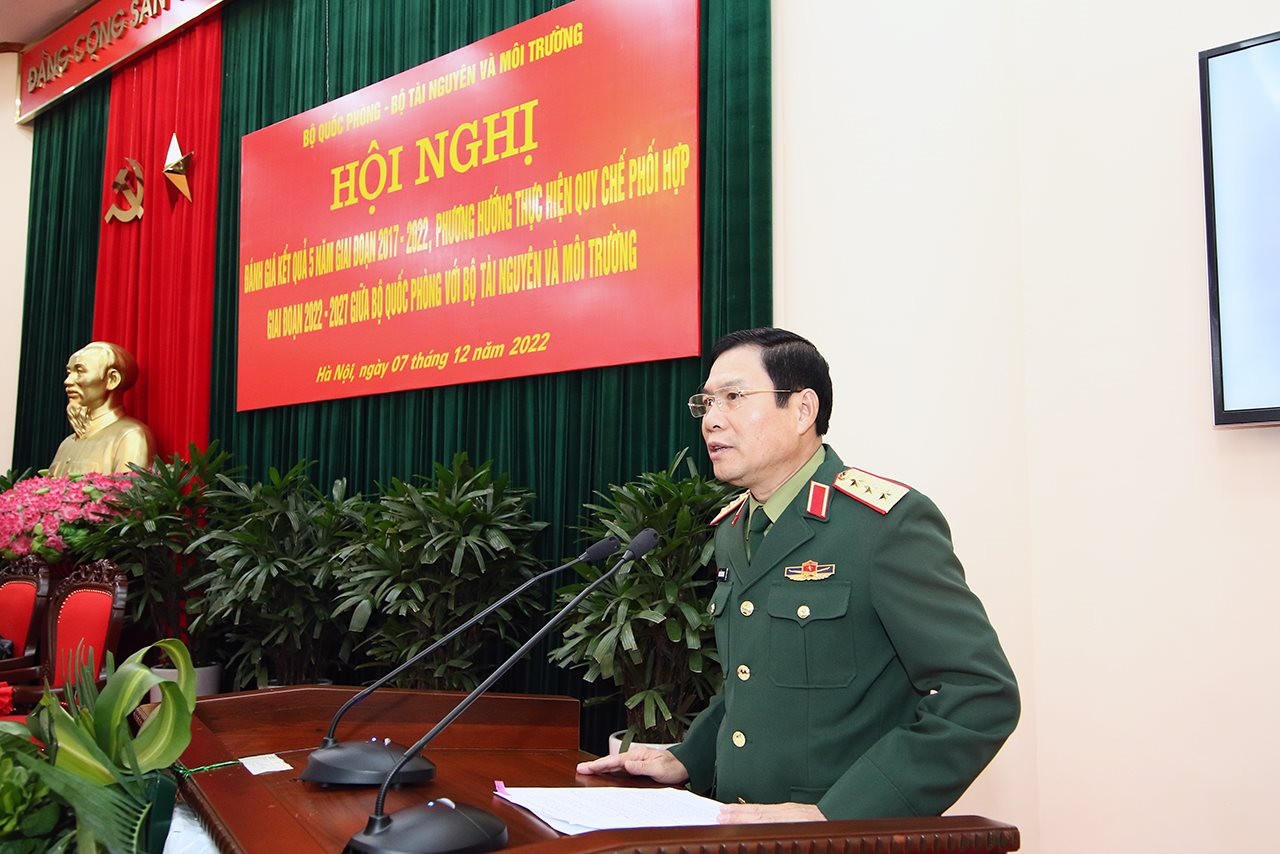 Tăng cường phối hợp công tác giữa Bộ Quốc phòng với Bộ Tài nguyên và Môi trường giai đoạn 2022 - 2027